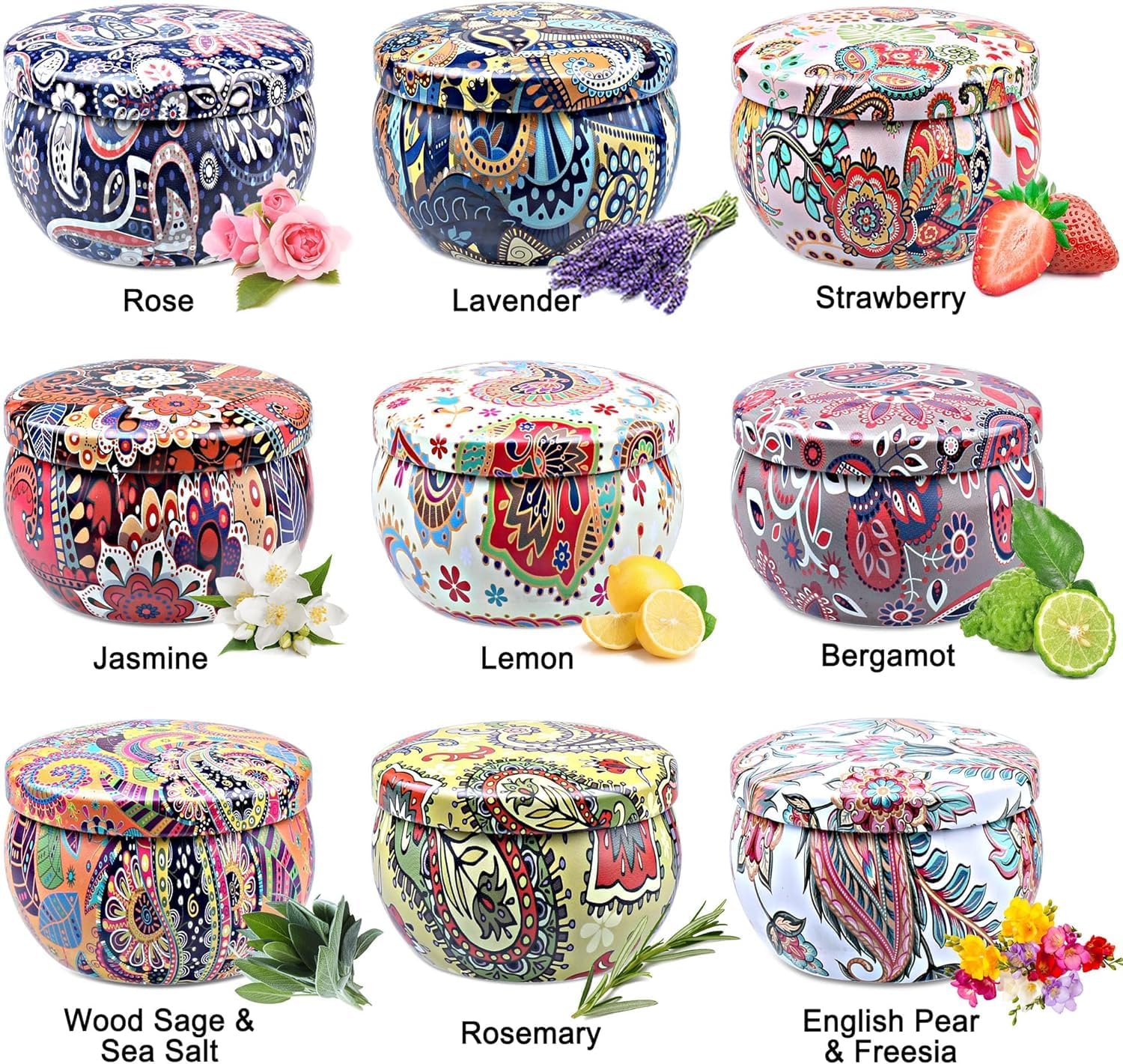 Scented Candles Gift Set for Womem, 9 Pack Aromatherapy Candles for Home Scented, 180 Hour Long Lasting Soy Candle Lavender Candle Valentine's Day Birthday Chrismas Gifts for Women Bath Spa Yoga - Image 2